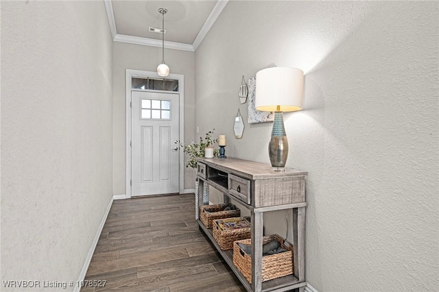 entryway with ornamental molding