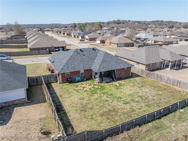 birds eye view of property featuring a residential view