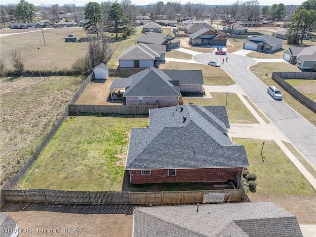 birds eye view of property featuring a residential view