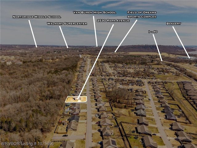 birds eye view of property