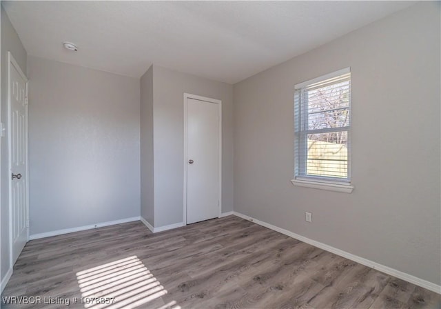 interior space with hardwood / wood-style floors