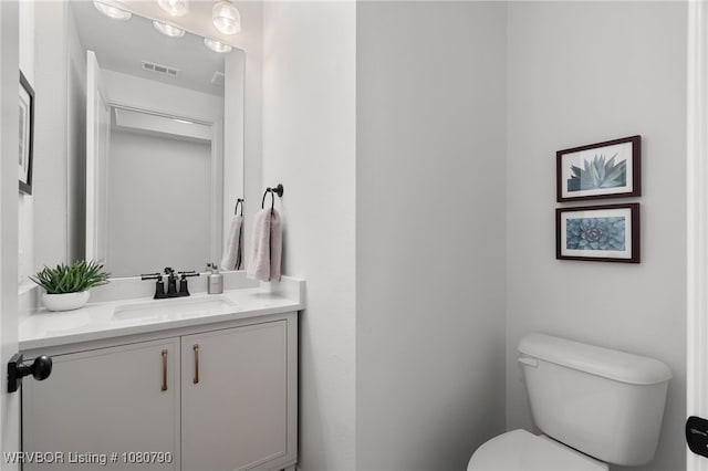 9101 Birkshire Pl, Fort Smith, AR 72916 - half bathroom with toilet, visible vents, and vanity