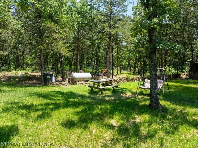 11667 Falling Rock Rd, Havana, AR 72842 - surrounding community with a yard
