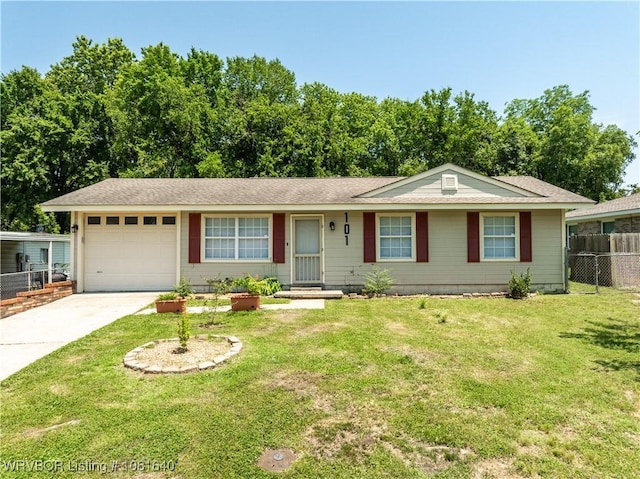 101 S 42nd St, Van Buren, AR 72956 - ranch-style house with a garage and driveway