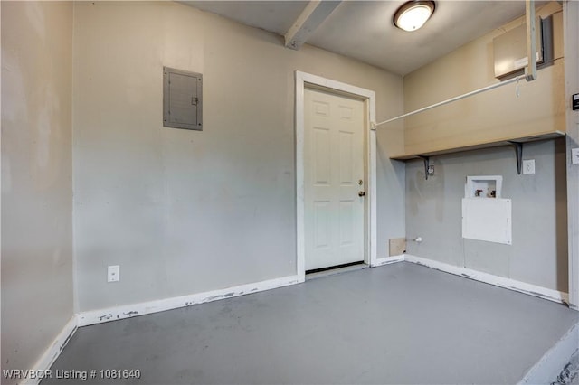 101 S 42nd St, Van Buren, AR 72956 - laundry room featuring washer hookup and electric panel