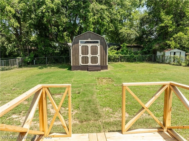 101 S 42nd St, Van Buren, AR 72956 - fenced backyard with a storage unit