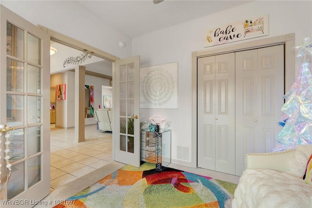 6501 Galven Way, Fort Smith, AR 72916 - living room featuring french doors and light tile patterned floors