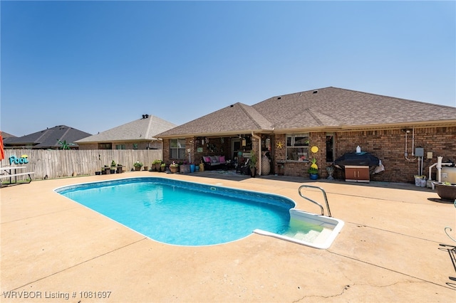 6501 Galven Way, Fort Smith, AR 72916 - view of swimming pool featuring a patio and grilling area