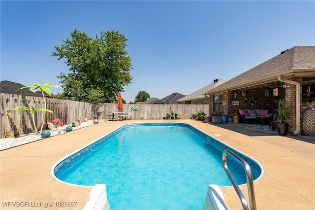 6501 Galven Way, Fort Smith, AR 72916 - view of pool with a patio, a fenced backyard, and outdoor lounge area