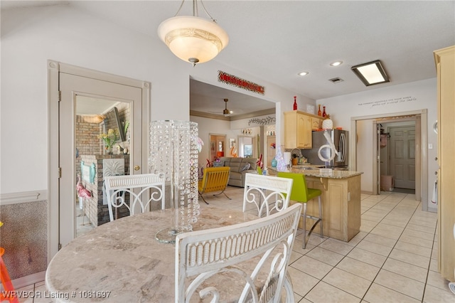 6501 Galven Way, Fort Smith, AR 72916 - dining space featuring light tile patterned floors and recessed lighting