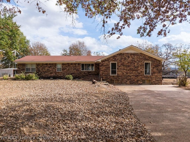 view of ranch-style house