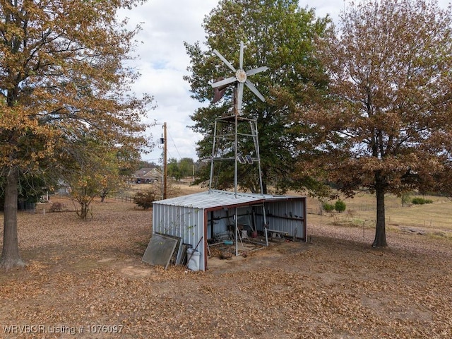 view of outdoor structure