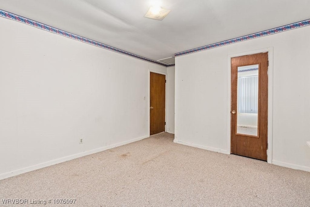 empty room with light carpet