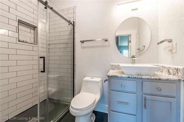 8721 Northshore Dr, Hackett, AR 72937 - full bathroom featuring vanity and a shower stall