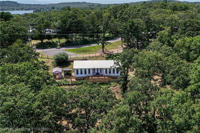 8721 Northshore Dr, Hackett, AR 72937 - view of subject property featuring a heavily wooded area