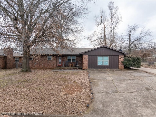 view of ranch-style home