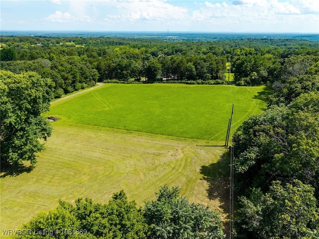 3109 Twin Lakes Pl, Alma, AR 72921 - overview of rural landscape featuring a heavily wooded area