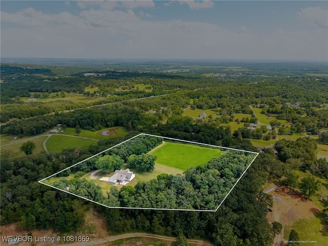 3109 Twin Lakes Pl, Alma, AR 72921 - aerial view of sparsely populated area featuring property boundaries highlighted