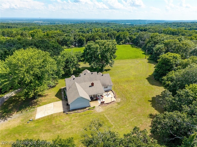 3109 Twin Lakes Pl, Alma, AR 72921 - view from above of property featuring a heavily wooded area