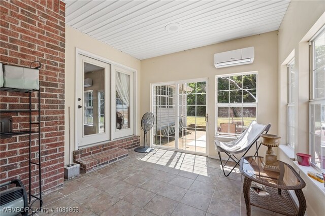 3109 Twin Lakes Pl, Alma, AR 72921 - sunroom with a wall mounted AC