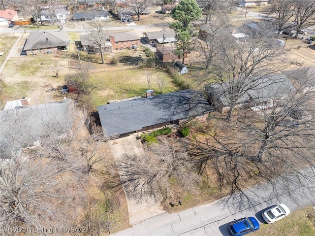 bird's eye view featuring a residential view