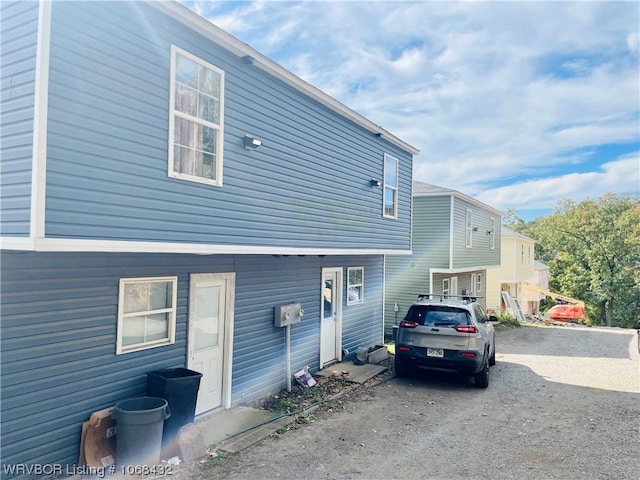 view of rear view of property