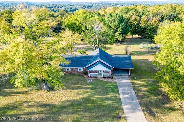 birds eye view of property