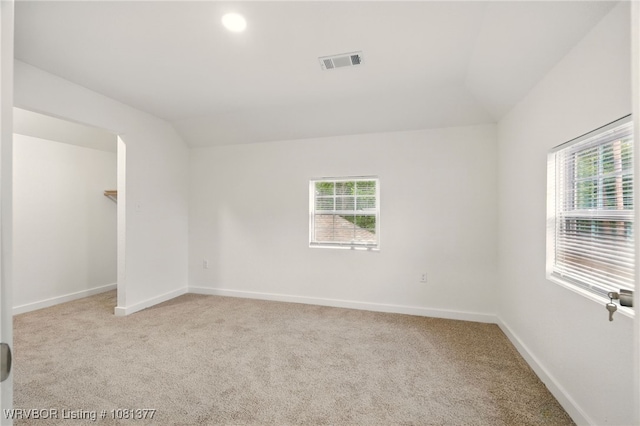 925 Cedar St, Van Buren, AR 72956 - carpeted spare room with lofted ceiling, plenty of natural light, and baseboards