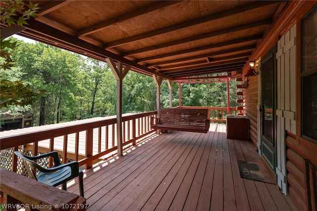 view of deck