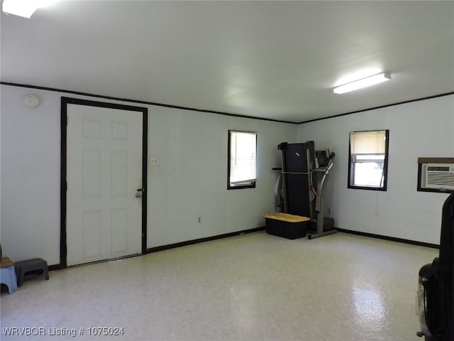 view of spare room