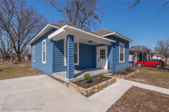 bungalow-style house featuring a porch