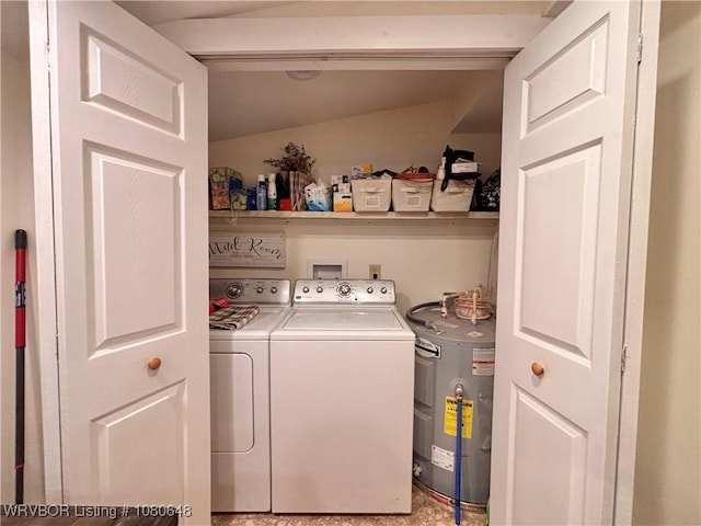 4245 W Piney Mountain Rd, Waldron, AR 72958 - laundry area with laundry area, water heater, and washer and dryer
