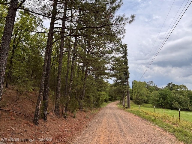 4245 W Piney Mountain Rd, Waldron, AR 72958 - view of road with a wooded view