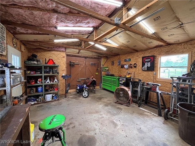 4245 W Piney Mountain Rd, Waldron, AR 72958 - garage with a workshop area