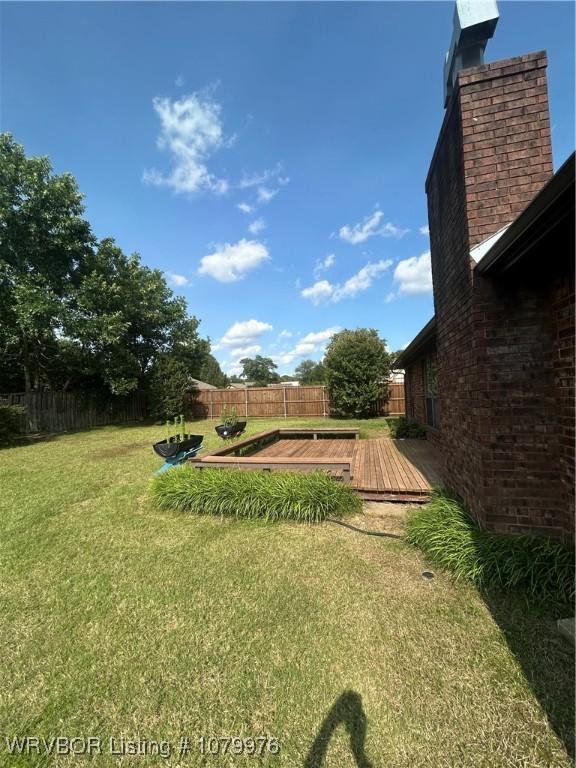 2205 Crosshill Rd, Fort Smith, AR 72908 - view of yard featuring a wooden deck