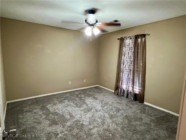 2205 Crosshill Rd, Fort Smith, AR 72908 - carpeted spare room featuring a ceiling fan and baseboards