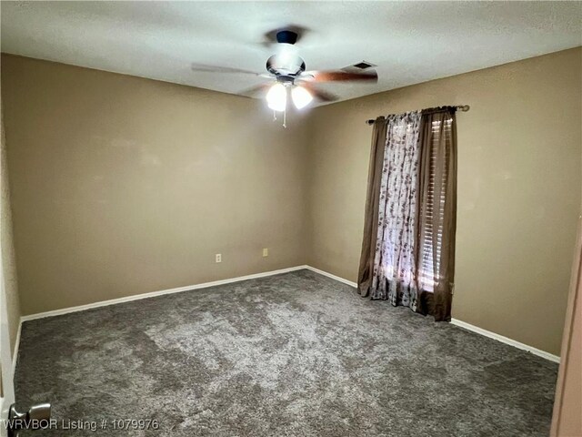 2205 Crosshill Rd, Fort Smith, AR 72908 - spare room with carpet flooring, ceiling fan, and baseboards