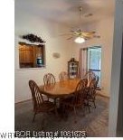 700 Timber Ridge Rd, Howe, OK 74937 - dining room with a ceiling fan