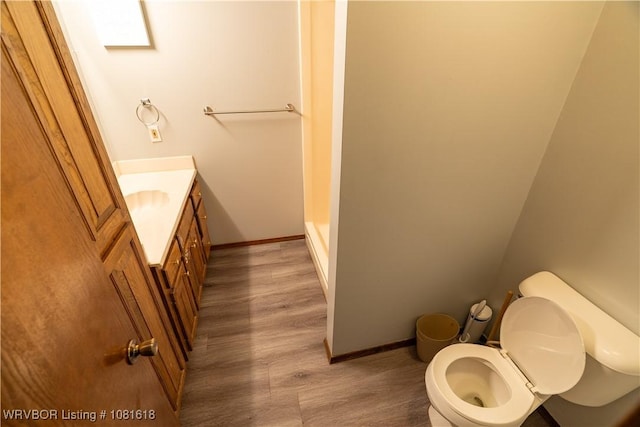 8617 S 15th St, Fort Smith, AR 72908 - full bathroom featuring vanity and wood finished floors