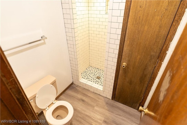 8617 S 15th St, Fort Smith, AR 72908 - bathroom featuring a stall shower and wood finished floors