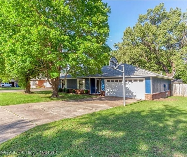 8617 S 15th St, Fort Smith, AR 72908 - single story home featuring concrete driveway, a garage, and brick siding