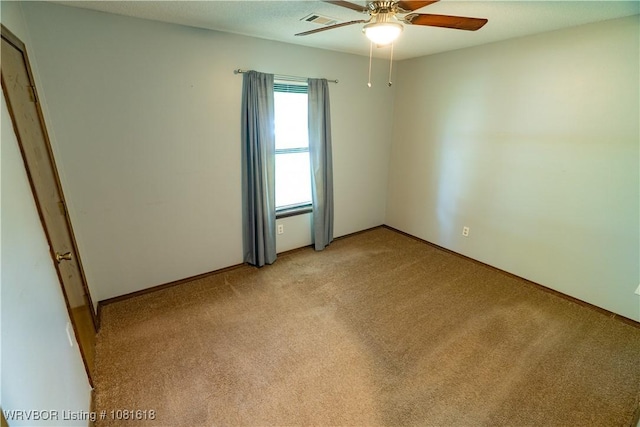 8617 S 15th St, Fort Smith, AR 72908 - spare room with light colored carpet and ceiling fan