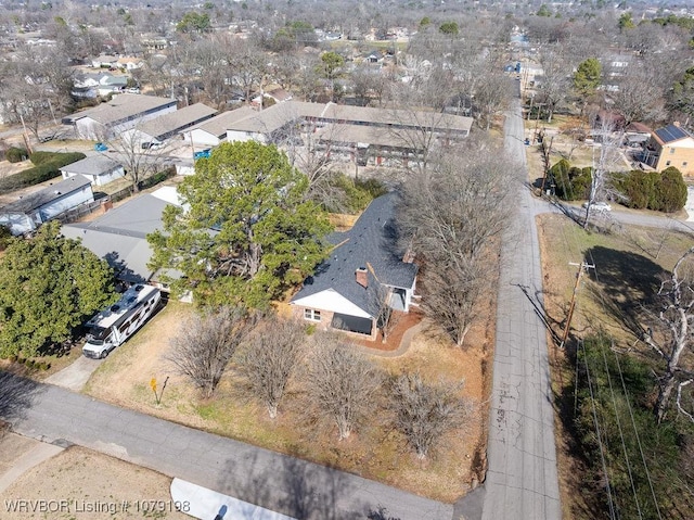 aerial view featuring a residential view