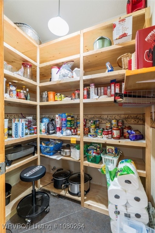 view of pantry