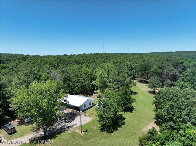 469497 975th Rd, Sallisaw, OK 74955 - bird's eye view of a heavily wooded area