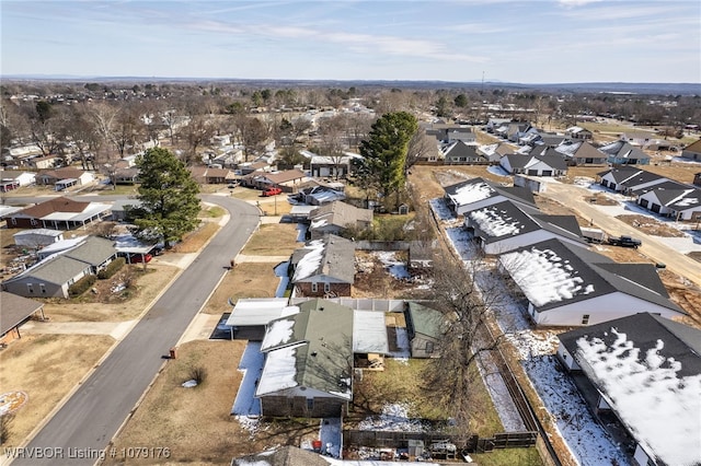 drone / aerial view featuring a residential view