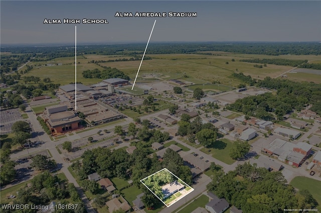 123 Oak St, Alma, AR 72921 - view of property location with property parcel outlined