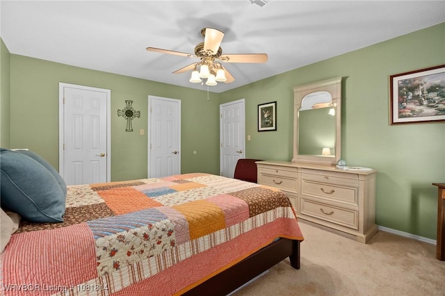 2508 Roxbury Ln, Fort Smith, AR 72908 - bedroom featuring light carpet and ceiling fan