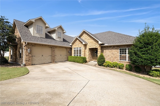 view of front of home featuring a garage