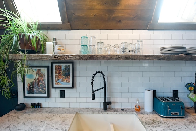 interior details featuring sink